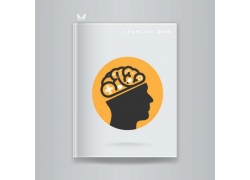 创意大脑书本封面