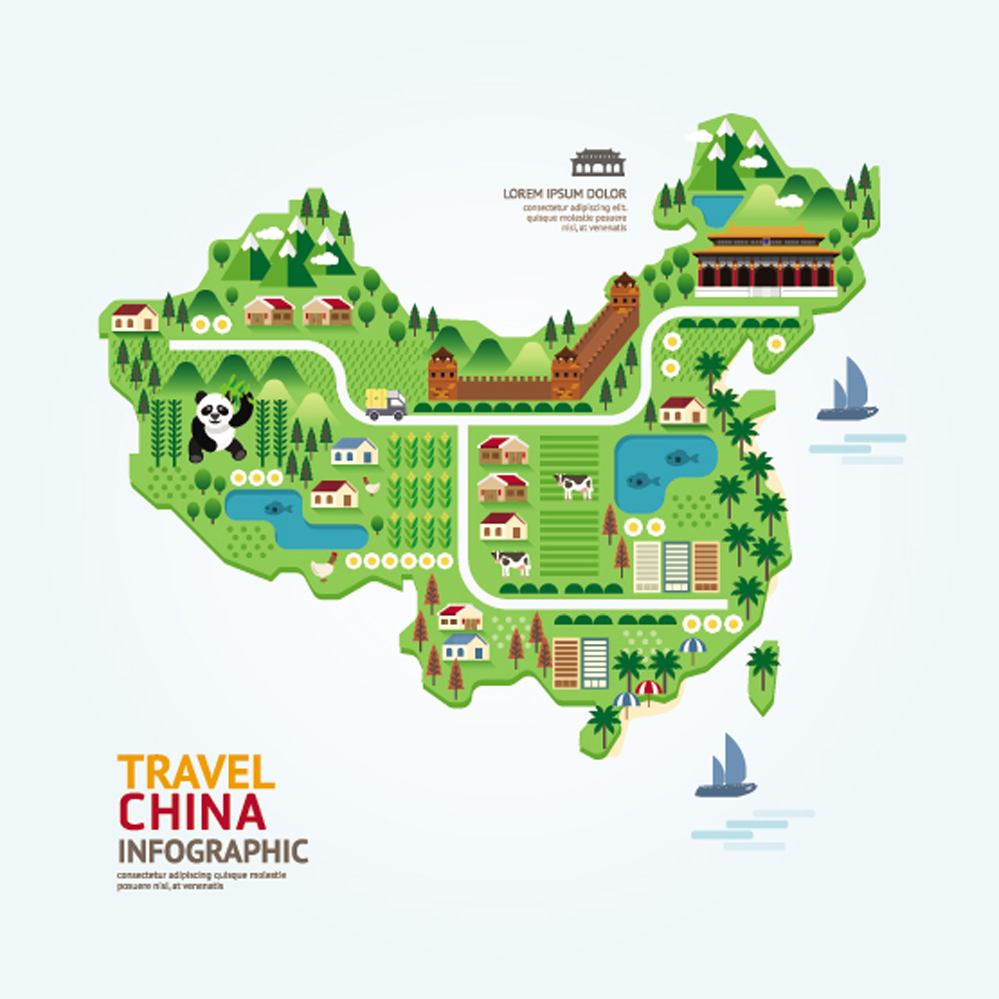 矢量素材 商务金融 其他 中国地图信息图表图片下载,创意信息图表,3d图片