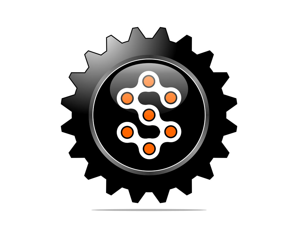 复古齿轮logo设计