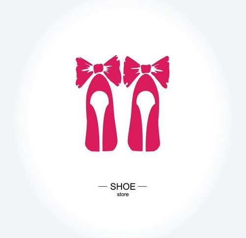 蝴蝶结女鞋标志图片